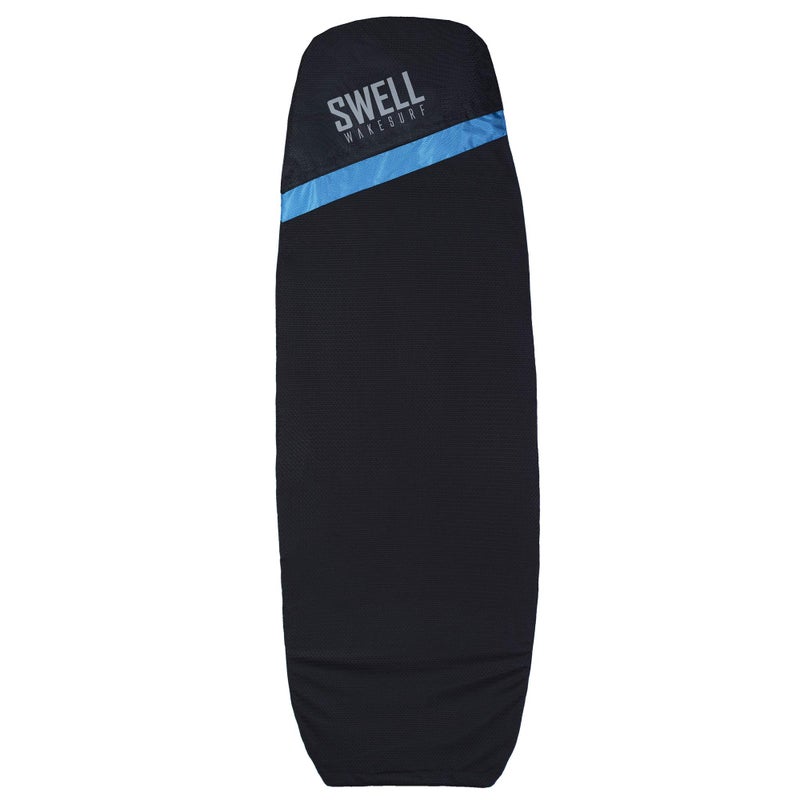 SWELL Wakesurf - Adjustable Length Wakesurf Board Sock with Padded Nose and Pocket - Wakeboard Cover - One Size Fits All Surfboard Bag (Snub Nose - Blue) - Image 1